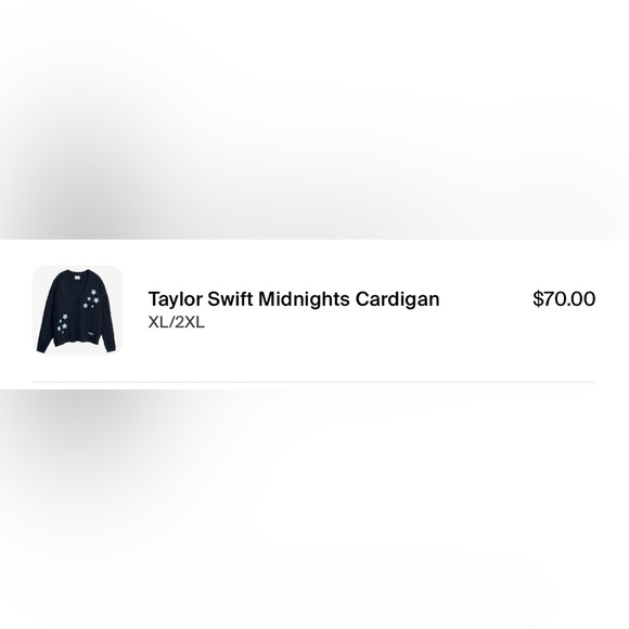 NEW TAYLOR SWIFT MIDNIGHTS CARDIGAN - Picture 2 of 7